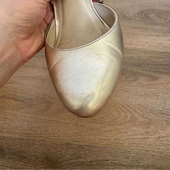 ANTHROPOLOGIE GUILHERMINA tortora gold heel - Picture 7 of 10